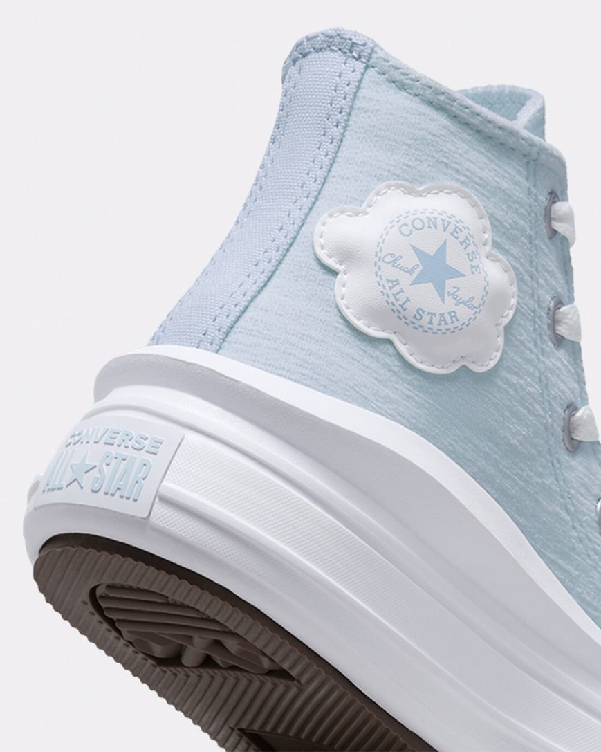 Pantofi Platforma Fete Converse Chuck Taylor All Star Move Cloud Patch Inalti Albastri | RO TFA0S296